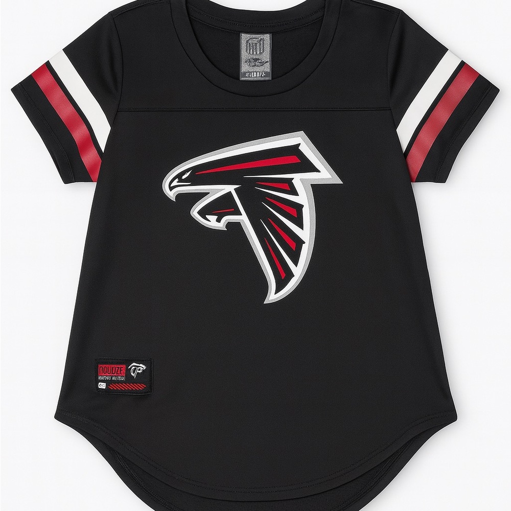 NFL Black and Red Women's Jersey